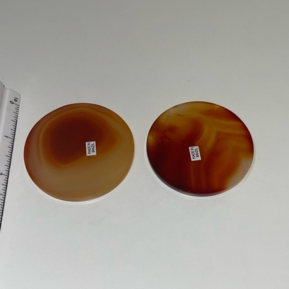 Carnelian Coaster set of Two - Picture 7 of 9